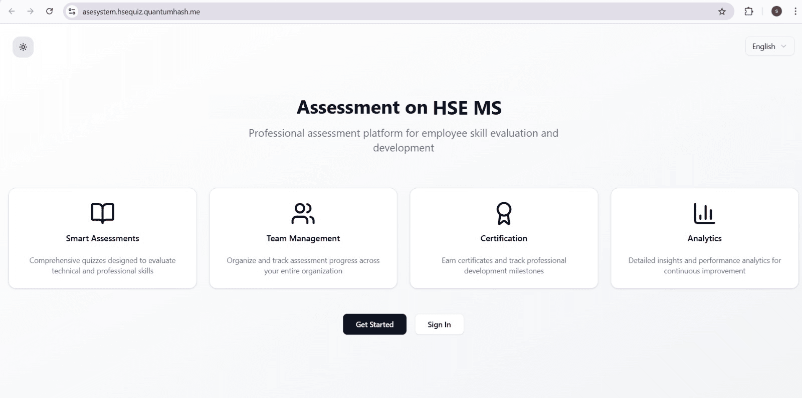 Assessment System